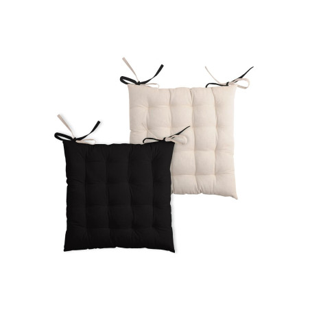 Yadlan Galette De Chaise DéHoussable 40 X 40, Coussin De Chaise Ronde 40 cm, Coussin De SièGe De Chaise De Salle à Manger avec Attaches, Toutes Les Saisons Coussins De Chaise D'IntéRieur